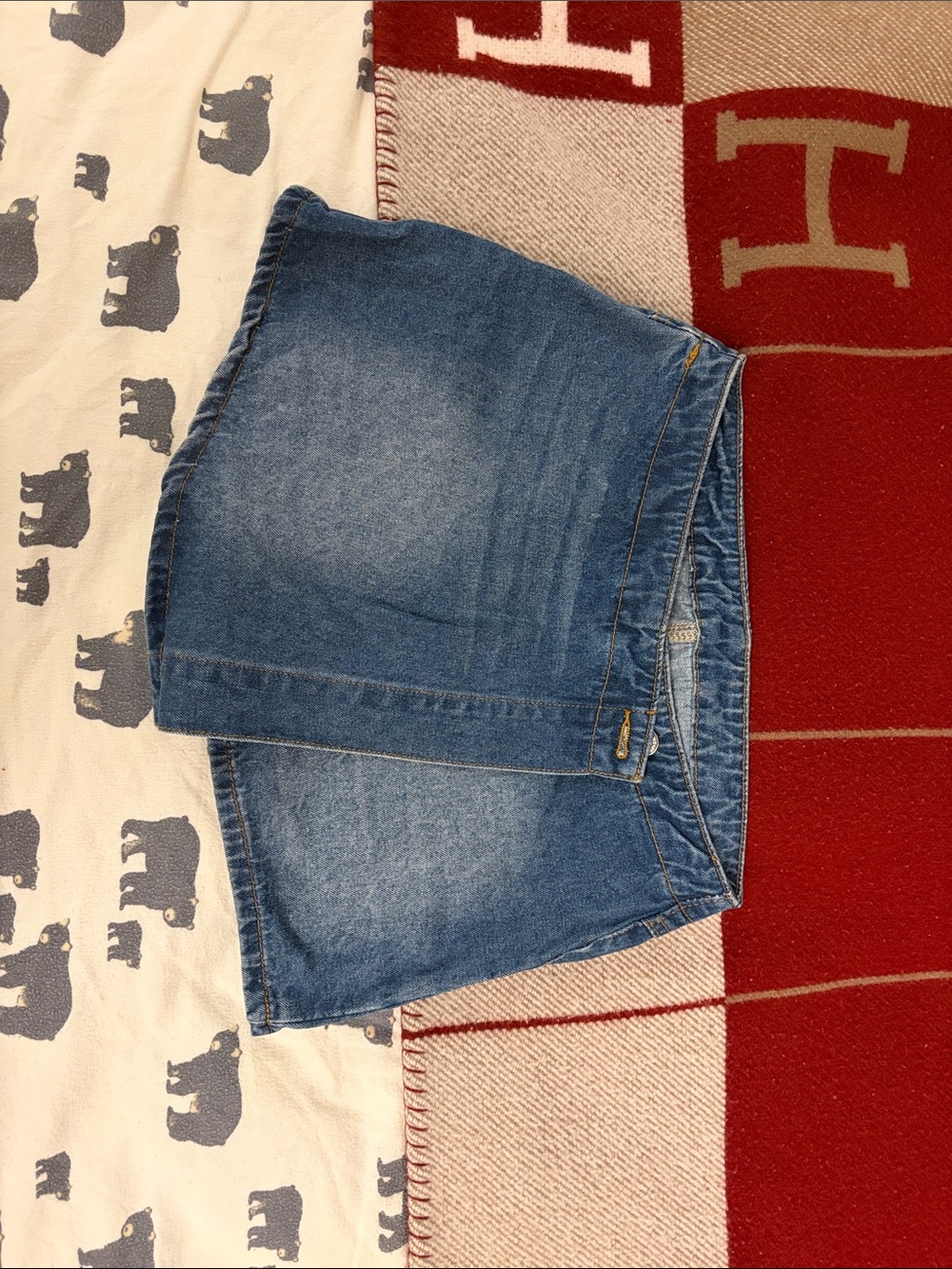 Women's Blue Denim Mini Skirt